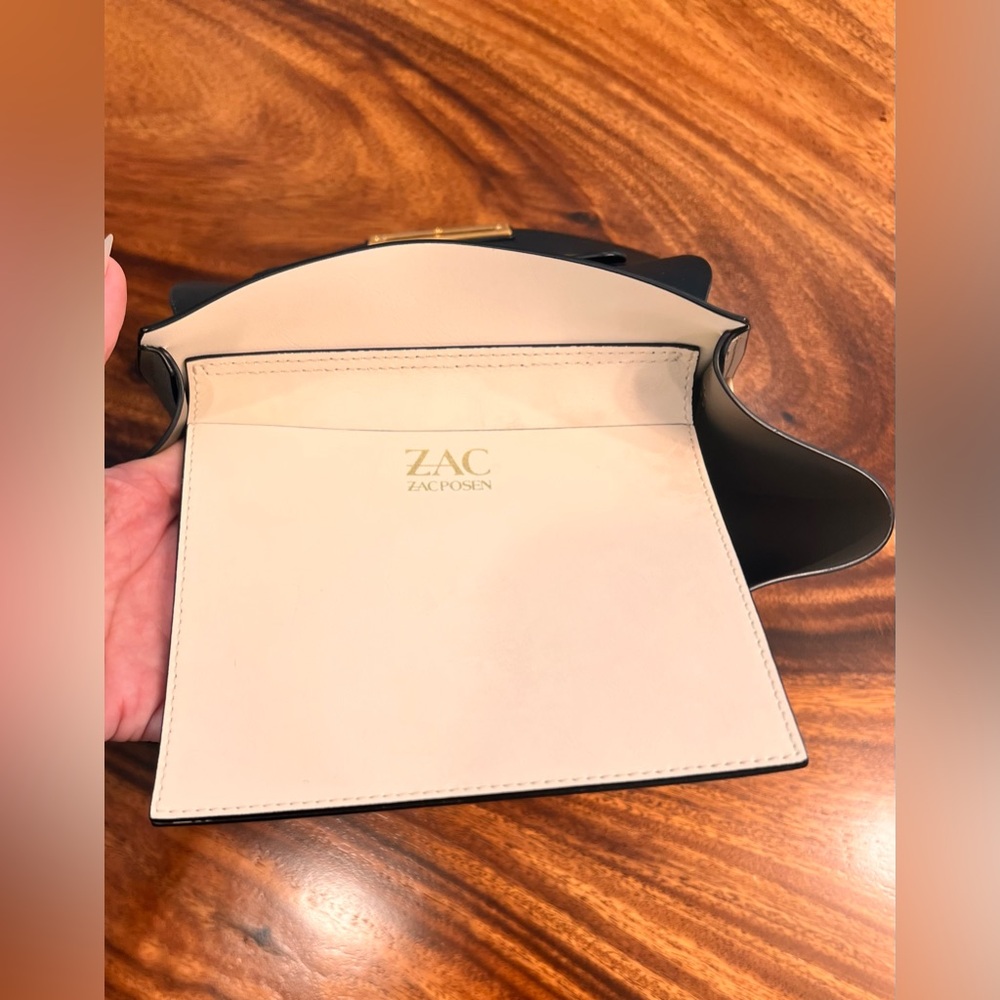 Zac Posen Eartha ColorBlock Black & Cream Convertible Satchel EUC SOLD OUT Every - Picture 5 of 17